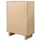 Kailani 5-drawer Bedroom Chest of Drawers Beige Oak - Tampa Furniture Outlet