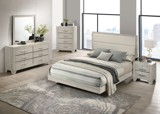 Tampa Furniture Outlet - Coaster - Trenton 5-piece Full Bedroom Set Rustic Cream - 225061F-S5