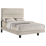 Trenton 54-inch Wood Full Panel Bed Rustic Cream - Tampa Furniture Outlet