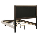 Trenton 54-inch Wood Full Panel Bed Rustic Cream - Tampa Furniture Outlet