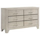 Trenton 4-piece Queen Bedroom Set Rustic Cream - Tampa Furniture Outlet