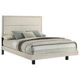 Trenton 54-inch Wood Queen Panel Bed Rustic Cream - Tampa Furniture Outlet