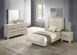 Tampa Furniture Outlet - Coaster - Trenton 4-piece Twin Bedroom Set Rustic Cream - 225061T-S4