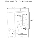 Trenton 5-piece Twin Bedroom Set Rustic Cream - Tampa Furniture Outlet