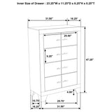 Trenton 5-piece Twin Bedroom Set Rustic Cream - Tampa Furniture Outlet
