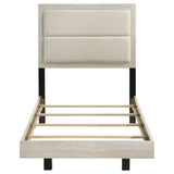 Trenton 54-inch Wood Twin Panel Bed Rustic Cream - Tampa Furniture Outlet