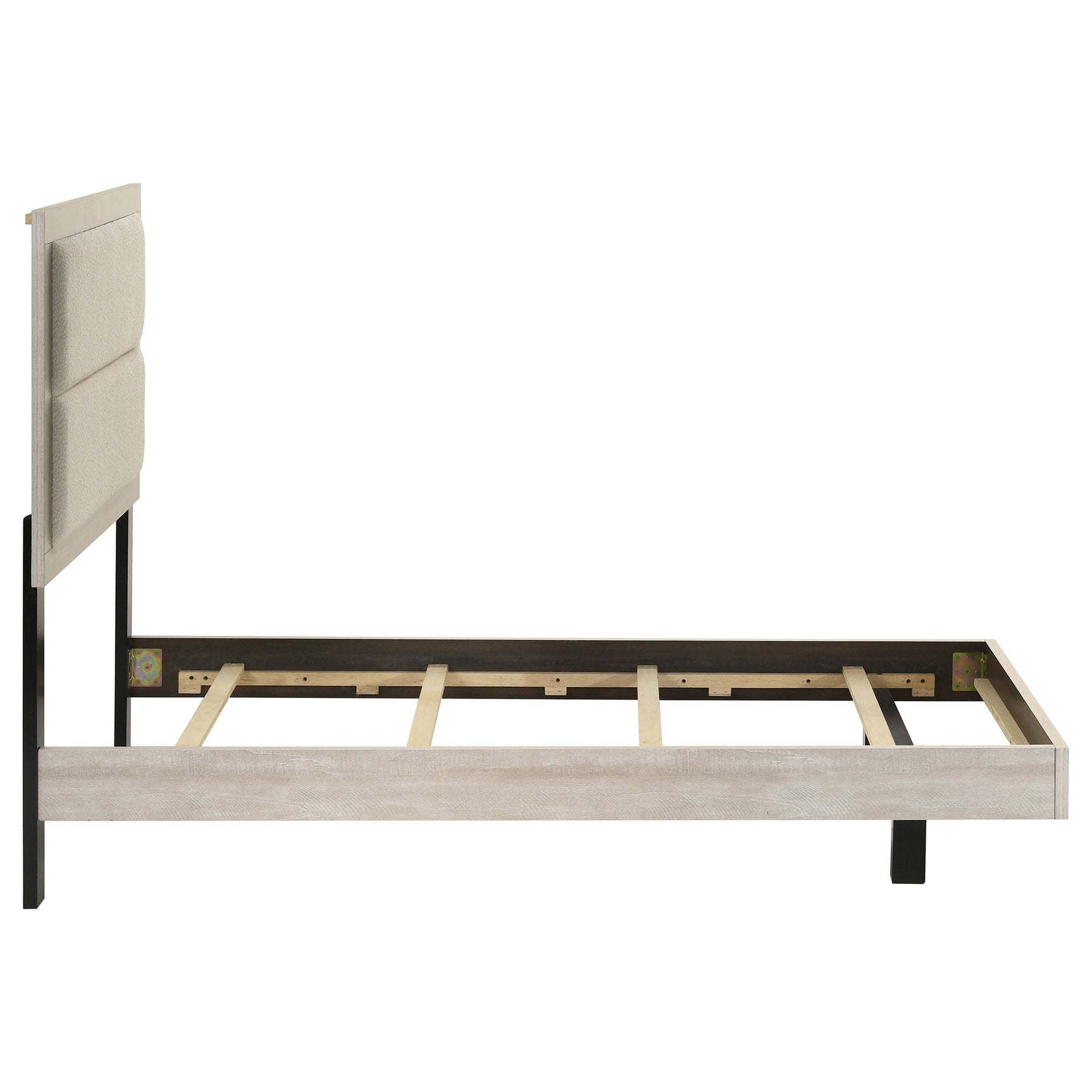Trenton 54-inch Wood Twin Panel Bed Rustic Cream - Tampa Furniture Outlet