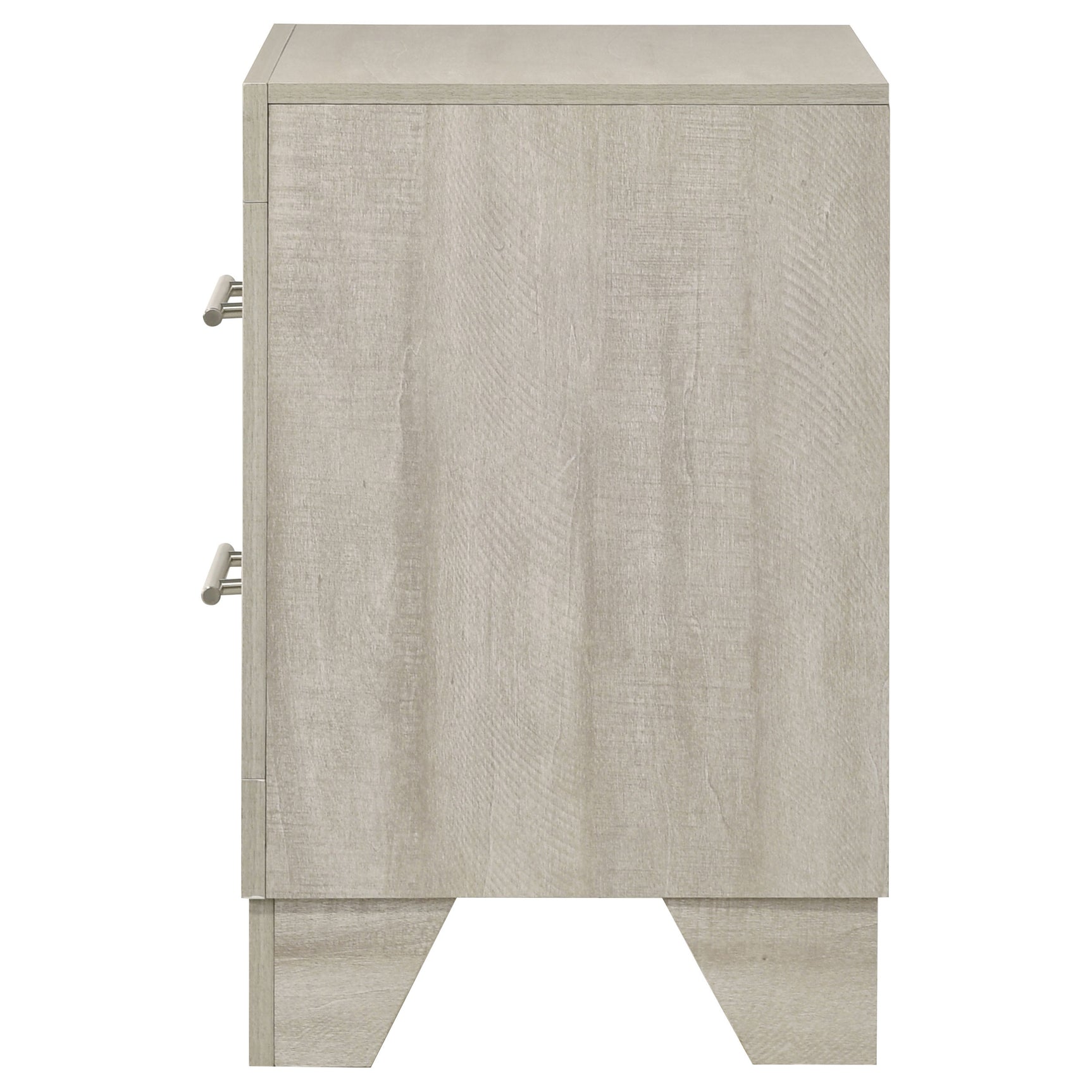 Trenton 2-drawer Nightstand Bedside Table Rustic Cream - Tampa Furniture Outlet