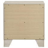 Trenton 2-drawer Nightstand Bedside Table Rustic Cream - Tampa Furniture Outlet