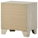 Trenton 2-drawer Nightstand Bedside Table Rustic Cream - Tampa Furniture Outlet