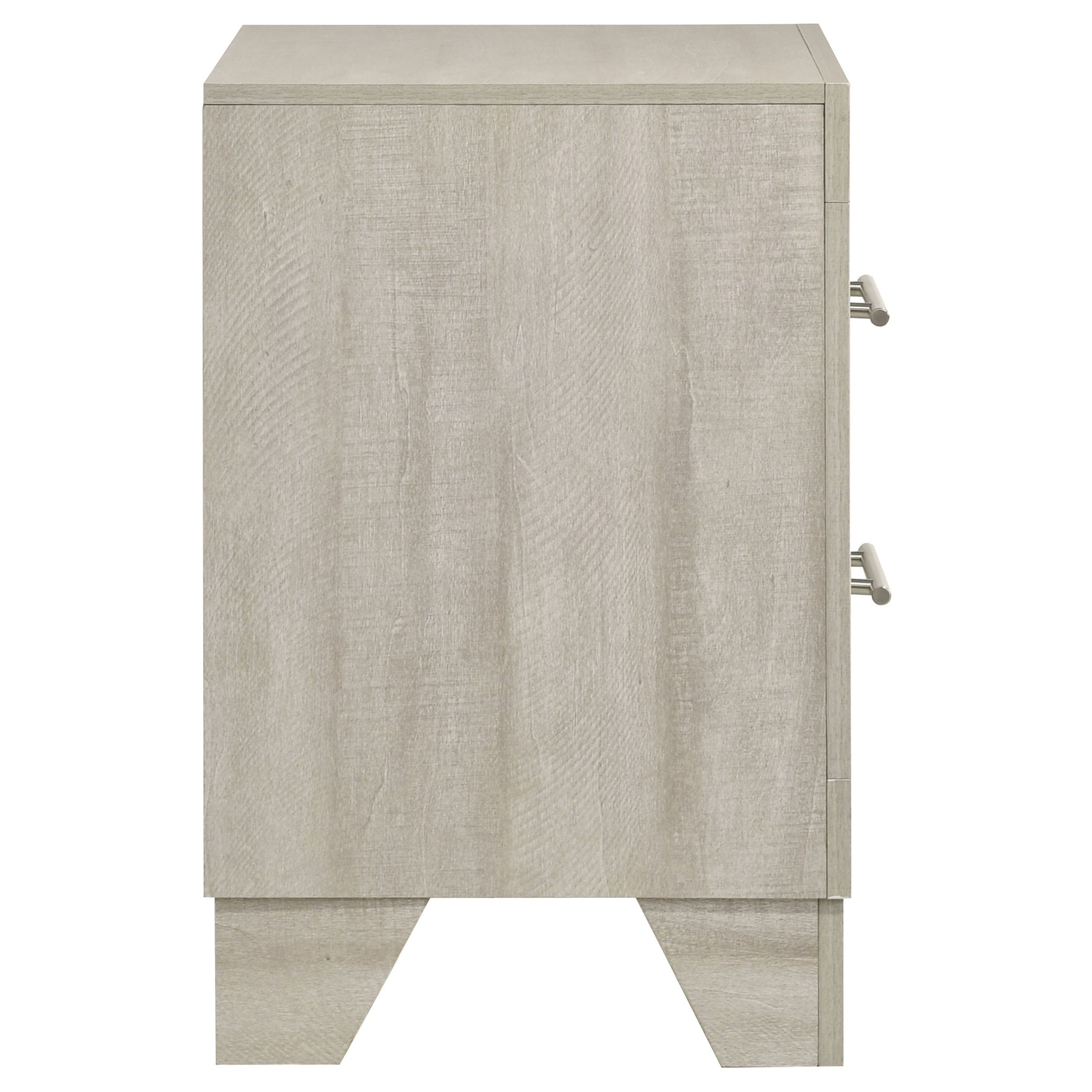 Trenton 2-drawer Nightstand Bedside Table Rustic Cream - Tampa Furniture Outlet