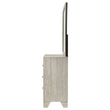 Trenton 6-drawer Bedroom Dresser With Mirror Rustic Cream - Tampa Furniture Outlet
