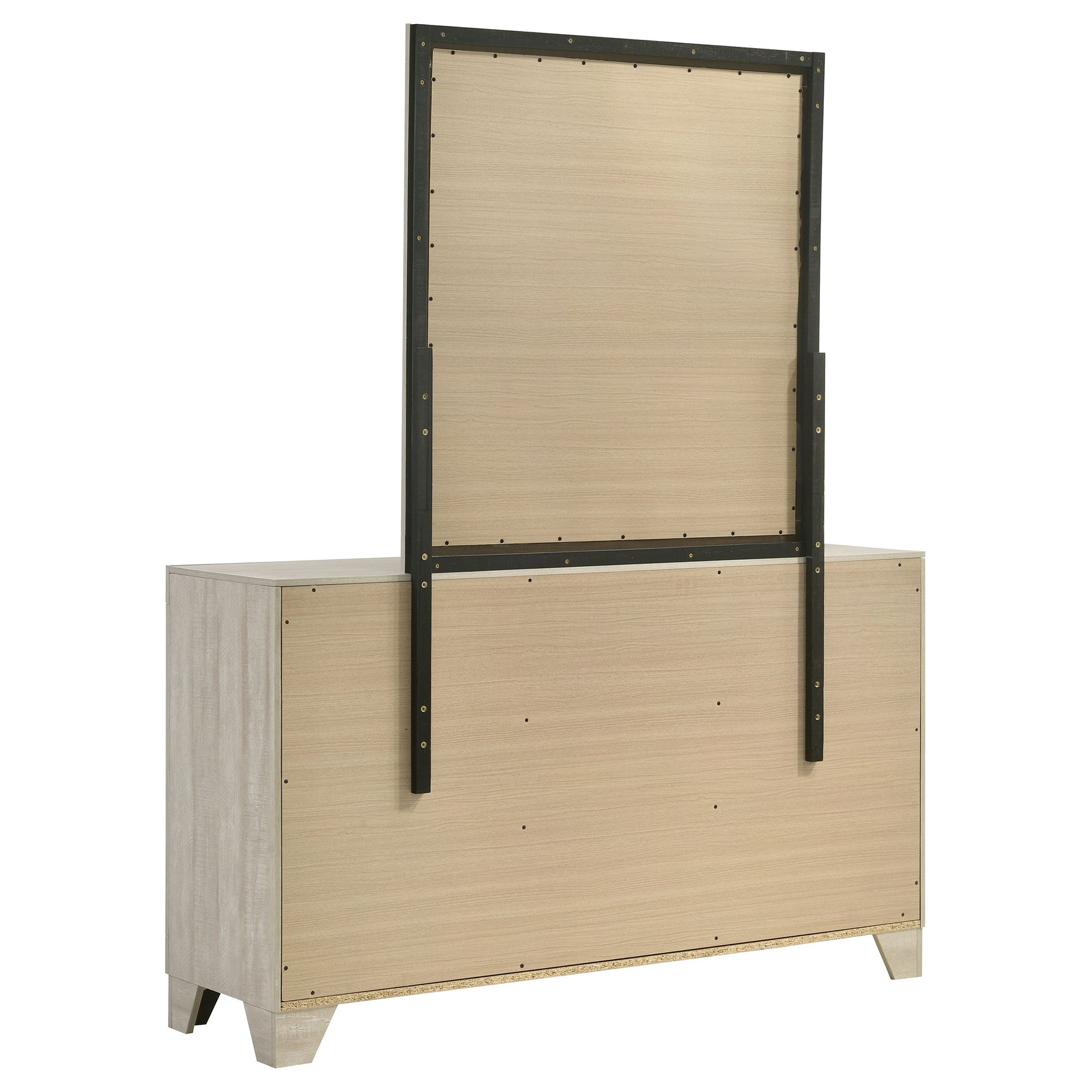 Trenton 6-drawer Bedroom Dresser With Mirror Rustic Cream - Tampa Furniture Outlet