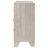 Trenton 6-drawer Bedroom Dresser Rustic Cream - Tampa Furniture Outlet