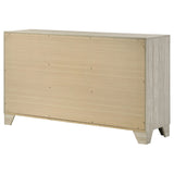 Trenton 6-drawer Bedroom Dresser Rustic Cream - Tampa Furniture Outlet