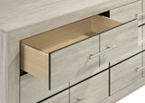 Trenton 6-drawer Bedroom Dresser Rustic Cream - Tampa Furniture Outlet