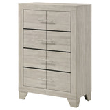 Trenton 4-drawer Bedroom Chest of Drawers Rustic Cream - Tampa Furniture Outlet