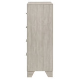 Trenton 4-drawer Bedroom Chest of Drawers Rustic Cream - Tampa Furniture Outlet