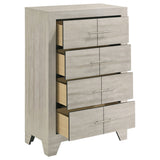 Trenton 4-drawer Bedroom Chest of Drawers Rustic Cream - Tampa Furniture Outlet