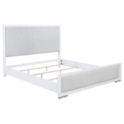 Tampa Furniture Outlet - Coaster - Gracemont 57-inch Eastern King Panel Bed Grey and White - 225071KE