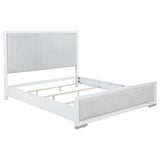 Tampa Furniture Outlet - Coaster - Gracemont 57-inch California King Panel Bed Grey and White - 225071KW