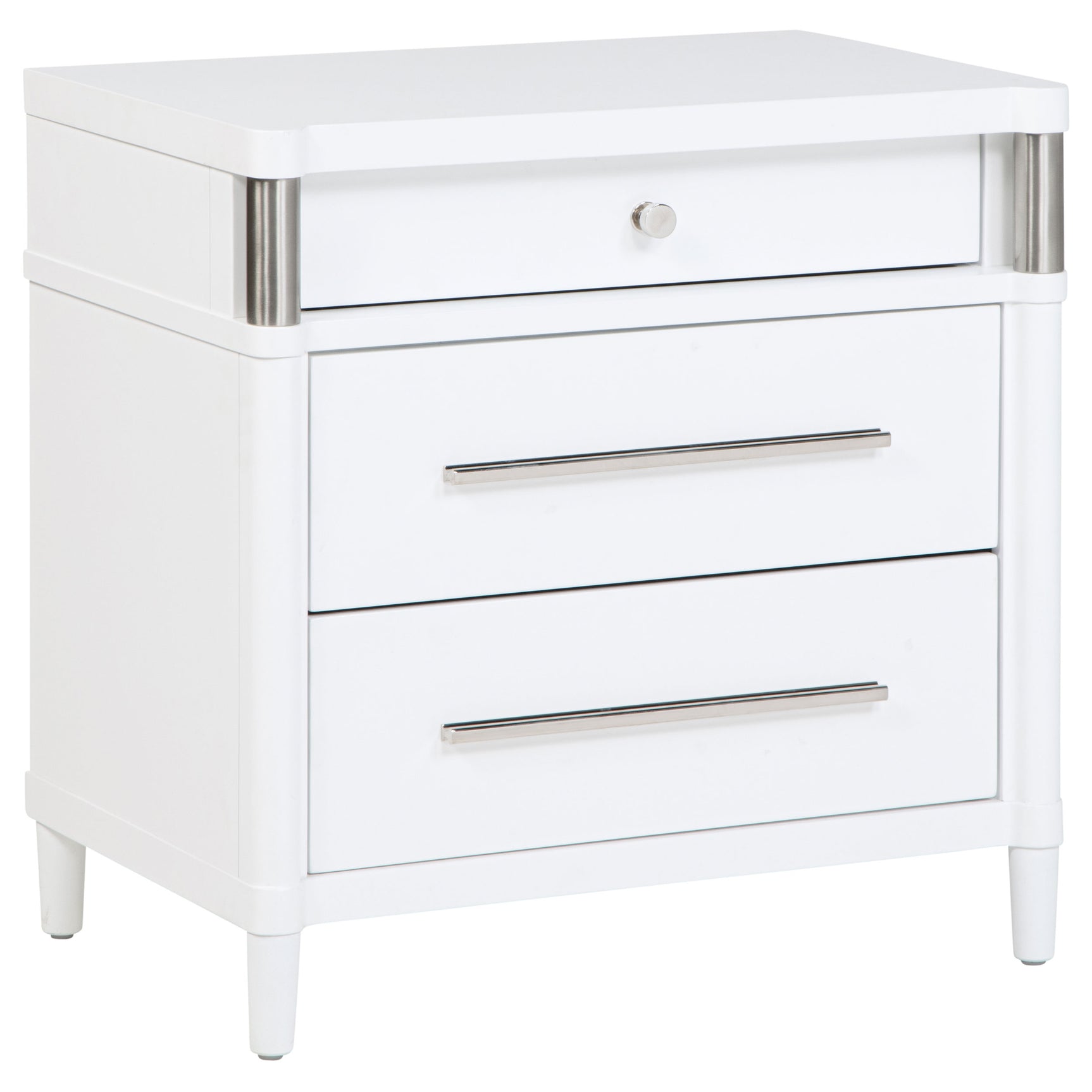 Tampa Furniture Outlet - Coaster - Gracemont 3-drawer Bedroom Nightstand Bedside Table White - 225072