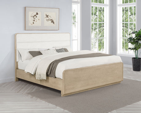 Ladera 56-inch California King Panel Bed Light Elm - Tampa Furniture Outlet