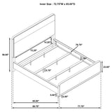Ladera 56-inch California King Panel Bed Light Elm - Tampa Furniture Outlet