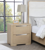 Ladera 2-drawer Nightstand Bedside Table Light Elm - Tampa Furniture Outlet