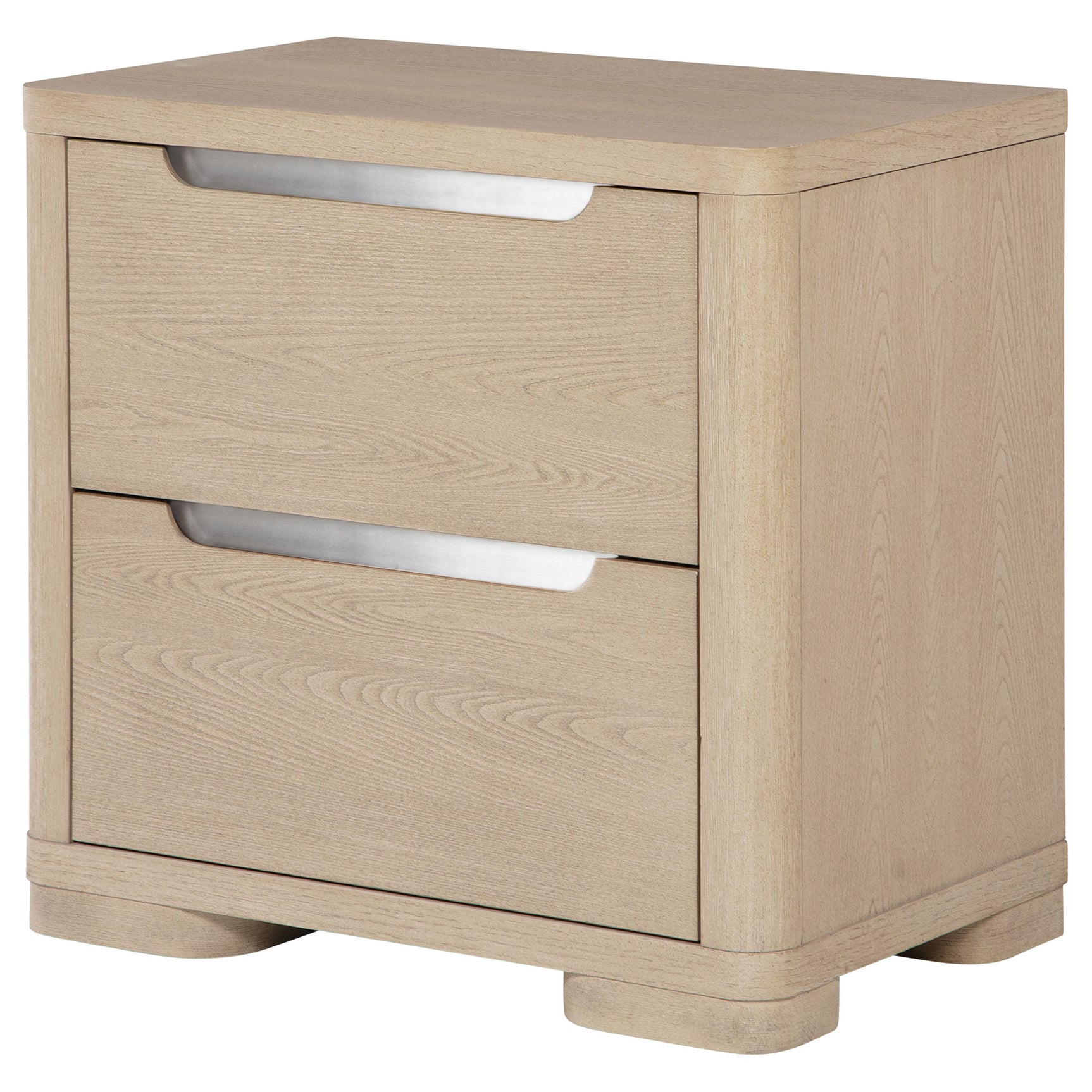 Ladera 2-drawer Nightstand Bedside Table Light Elm - Tampa Furniture Outlet