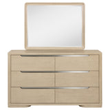 Ladera 6-drawer Bedroom Dresser and Mirror Light Elm - Tampa Furniture Outlet