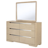 Ladera 6-drawer Bedroom Dresser and Mirror Light Elm - Tampa Furniture Outlet