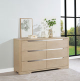 Ladera 6-drawer Bedroom Dresser Light Elm - Tampa Furniture Outlet