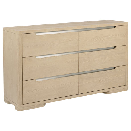 Tampa Furniture Outlet - Coaster - Ladera 6-drawer Bedroom Dresser Light Elm - 225083
