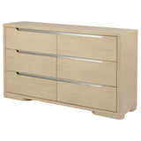 Ladera 6-drawer Bedroom Dresser Light Elm - Tampa Furniture Outlet