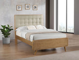 Robyn Wood Full Platform Bed Light Ash - Tampa Furniture Outlet