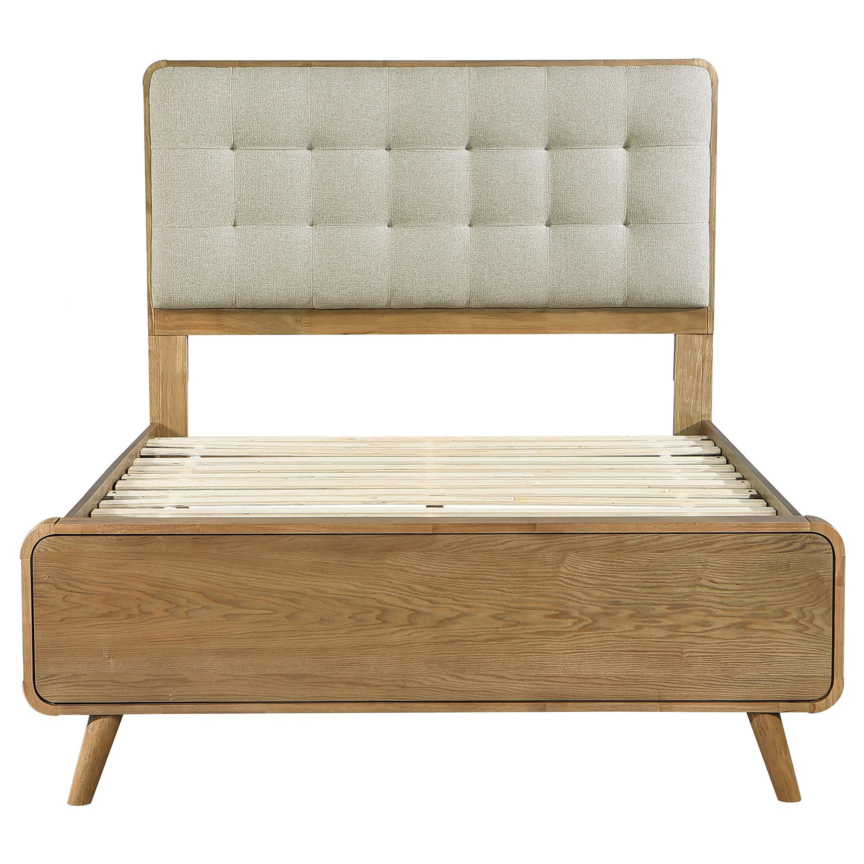 Robyn Wood Full Platform Bed Light Ash - Tampa Furniture Outlet