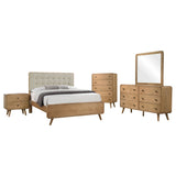 Robyn 5-piece California King Bedroom Set Light Ash - Tampa Furniture Outlet