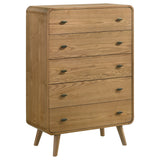 Robyn 5-piece California King Bedroom Set Light Ash - Tampa Furniture Outlet