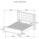 Robyn 5-piece California King Bedroom Set Light Ash - Tampa Furniture Outlet