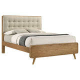 Robyn Wood California King Platform Bed Light Ash - Tampa Furniture Outlet