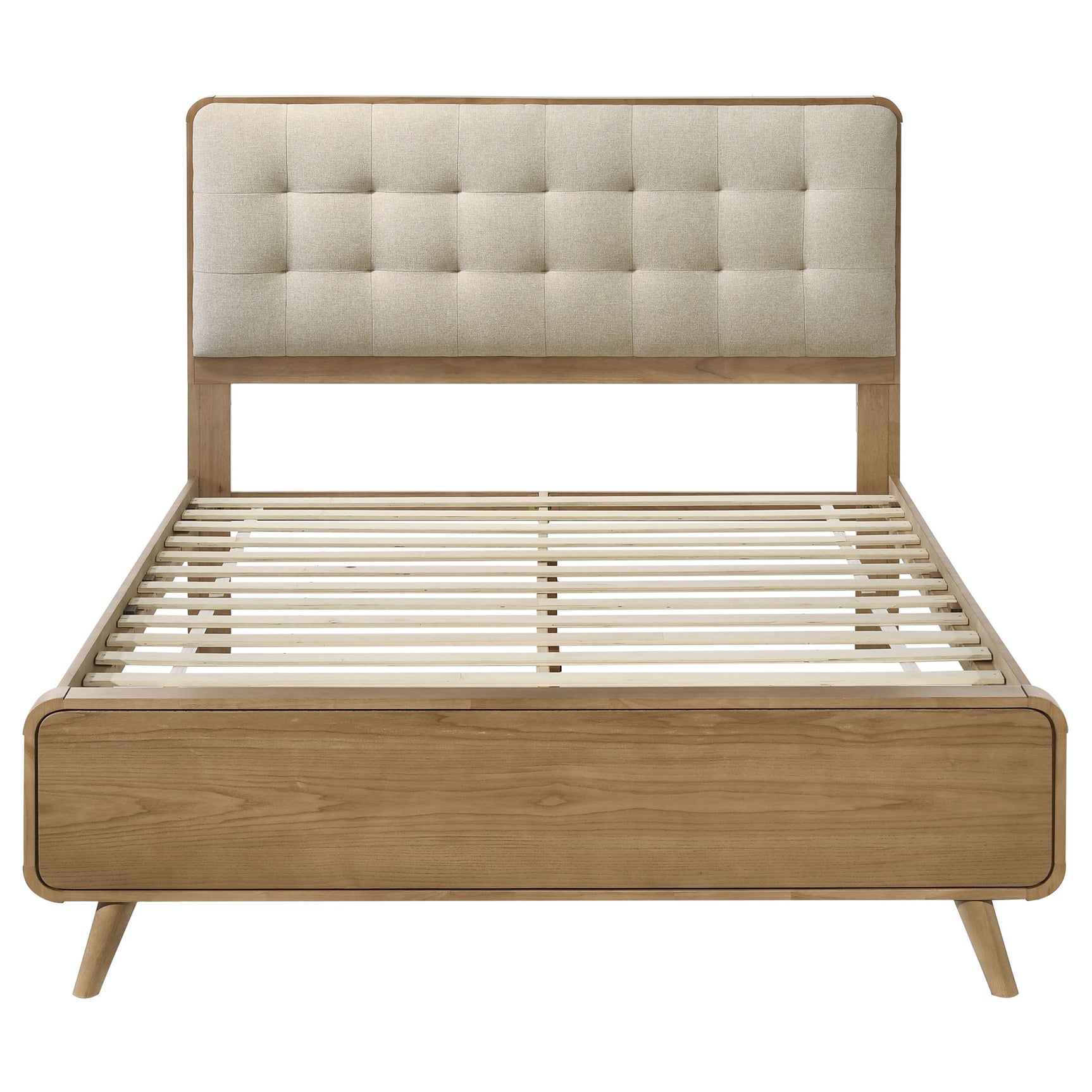 Robyn Wood California King Platform Bed Light Ash - Tampa Furniture Outlet