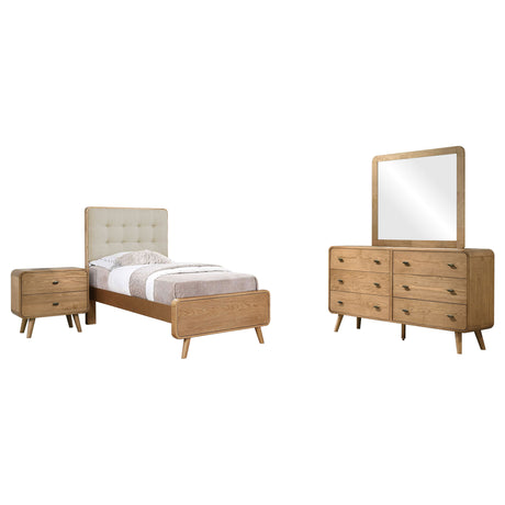 Robyn 4-piece Twin Bedroom Set Light Ash - Tampa Furniture Outlet
