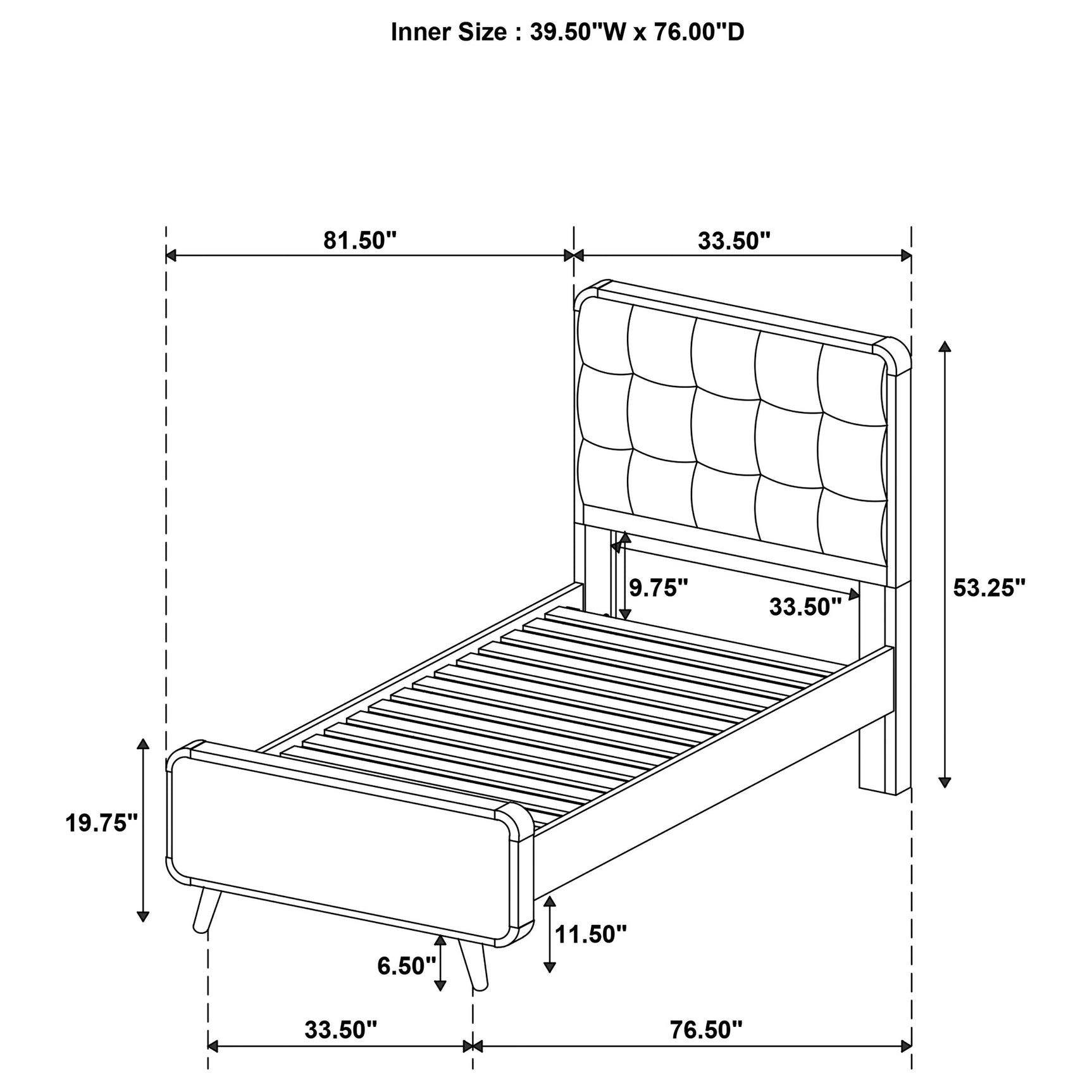 Robyn 5-piece Twin Bedroom Set Light Ash - Tampa Furniture Outlet