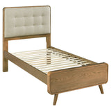 Tampa Furniture Outlet - Coaster - Robyn Wood Twin Platform Bed Light Ash - 225091T