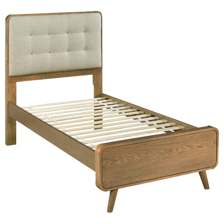 Tampa Furniture Outlet - Coaster - Robyn Wood Twin Platform Bed Light Ash - 225091T