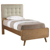 Robyn Wood Twin Platform Bed Light Ash - Tampa Furniture Outlet