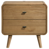 Robyn 2-drawer Nightstand Bedside Table Light Ash - Tampa Furniture Outlet