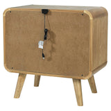 Robyn 2-drawer Nightstand Bedside Table Light Ash - Tampa Furniture Outlet