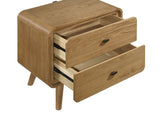 Robyn 2-drawer Nightstand Bedside Table Light Ash - Tampa Furniture Outlet